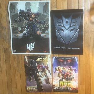 Transformers All 4 Movie Posters Limited Edition, ONE, 2017 + Sticker